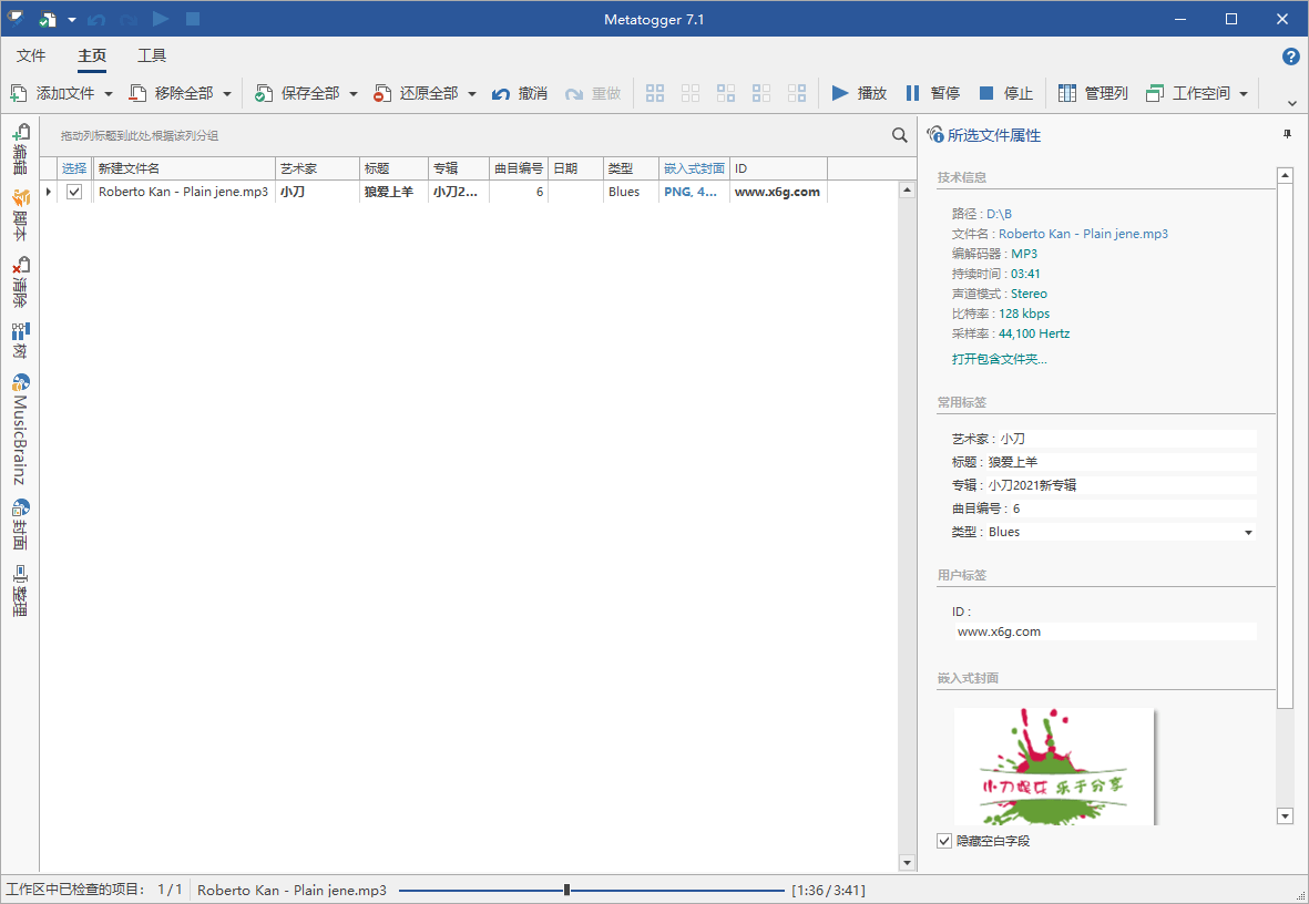 Metatogger音频编辑v7.1.4.2绿色版
