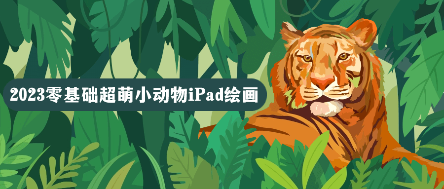 【课程】2023零基础超萌小动物iPad绘画